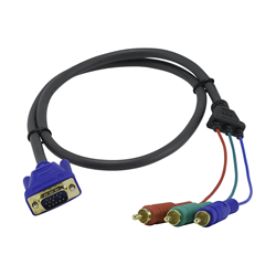 AMX CC-HD15M-RCA3M - HD-15 Male to 3 RCA Male Connectors Cable